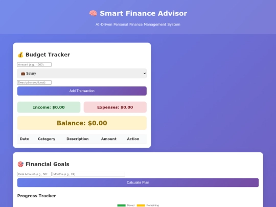 finance screenshot