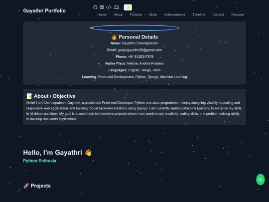 my_portfolio/demo screenshot