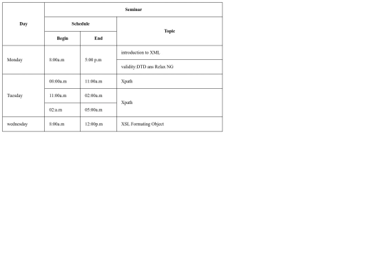 time-table screenshot