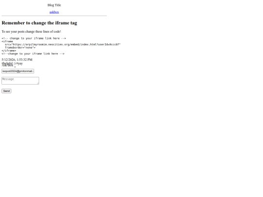 blog/My blog screenshot