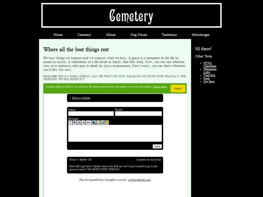 Cemetary screenshot