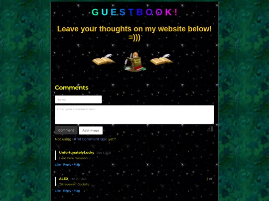 guestbook screenshot