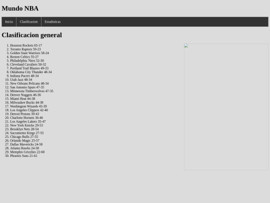 clasificacion screenshot