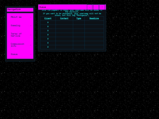 queue screenshot