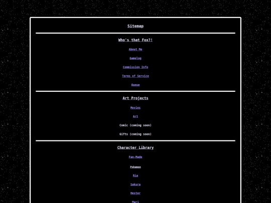 sitemap screenshot