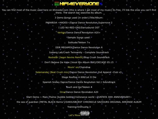 DemoSongs screenshot
