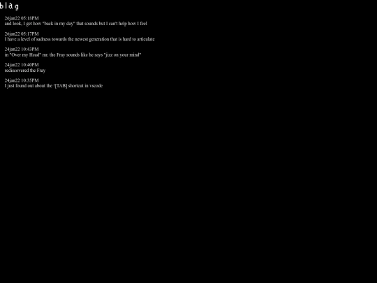 blag screenshot