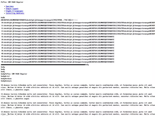 webfontkit-20190725-101904/pxplus_ibm_vga8-demo screenshot