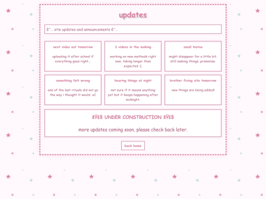 updates screenshot
