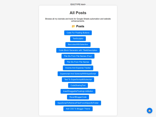 posts screenshot