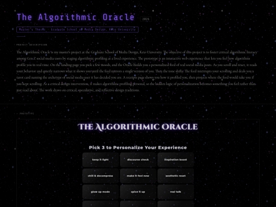 algorithmicoracle screenshot