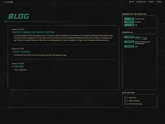 blog screenshot