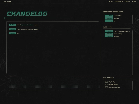 changelog screenshot