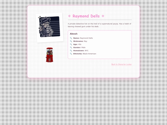 Character Locker/raymond screenshot