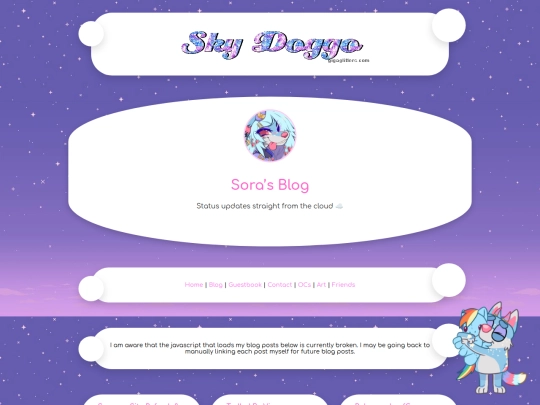 blog screenshot