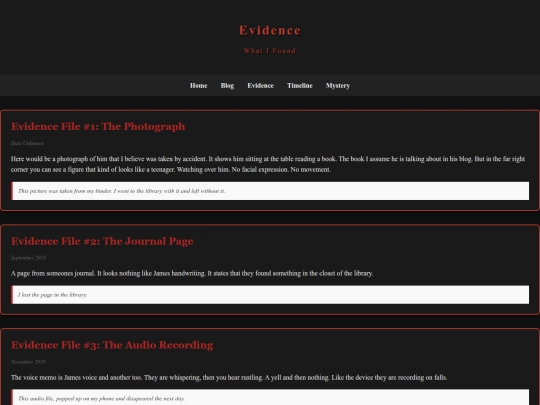 evidence screenshot