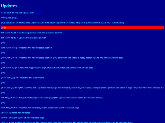 updates screenshot