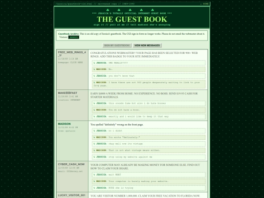 jessicaguestbook-old screenshot