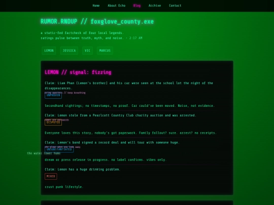 rumors screenshot