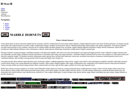 marble hornets/About screenshot