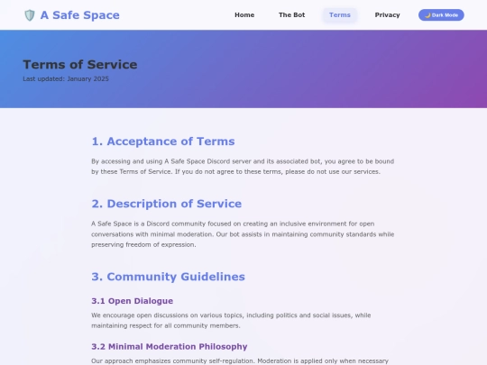 terms screenshot