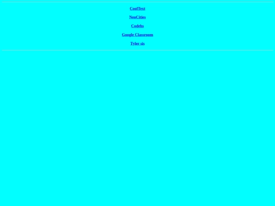 Links screenshot