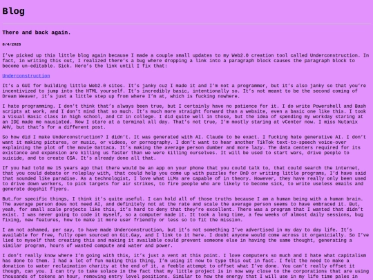 blog screenshot