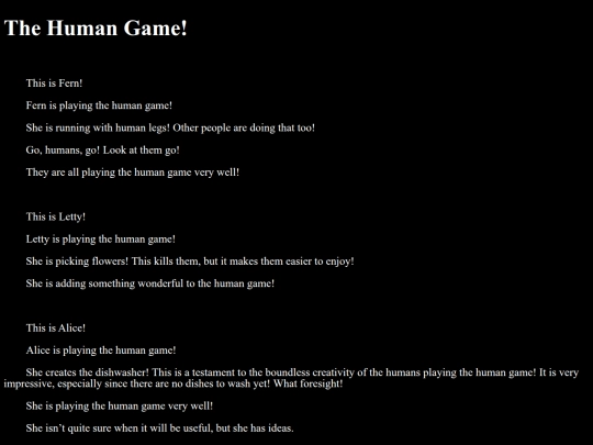 TheHumanGame screenshot