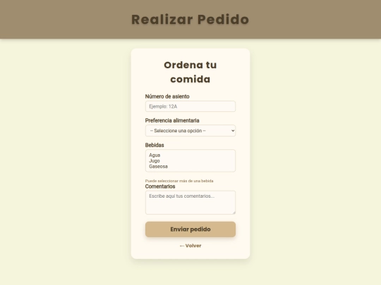 comidas.aviones/pedido screenshot