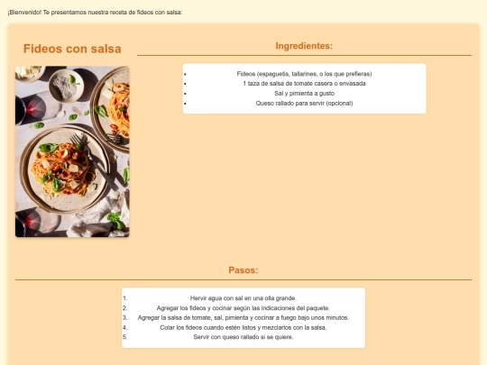recetas/fideosconsalsa screenshot