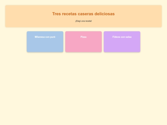 recetas/recetas screenshot