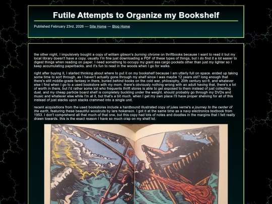 blog/bookshelf screenshot