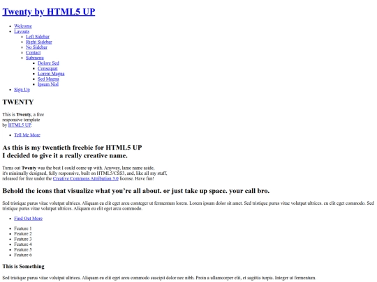 index screenshot