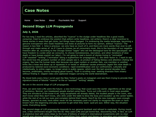 notes screenshot