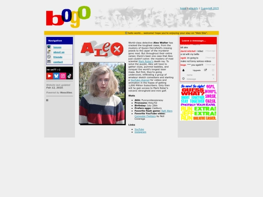 about/alex screenshot