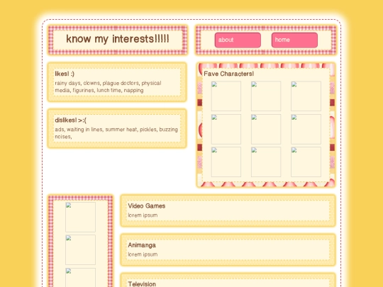 about/interests screenshot