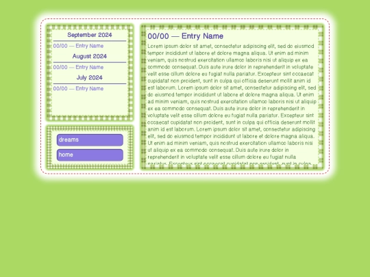 diary screenshot
