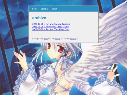 pages/blog/archive screenshot