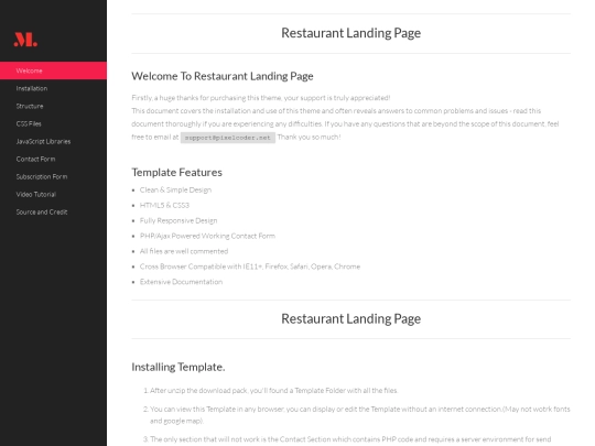 Comida/Restaurant - Doc screenshot