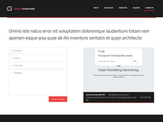 Taller/contact screenshot