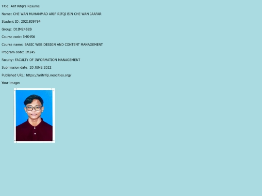 aboutme screenshot