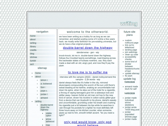 writing screenshot