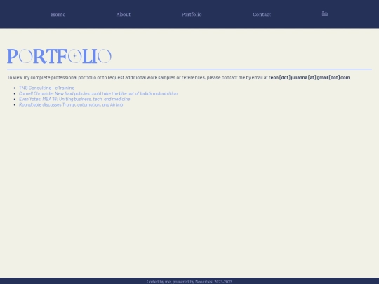 portfolio screenshot