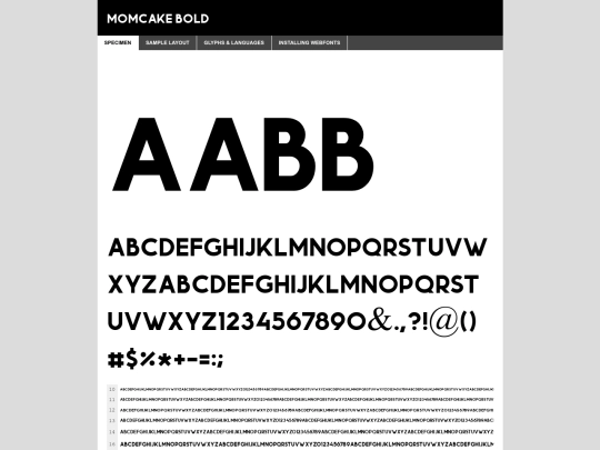 font_folder/momcakebold-wyona-demo screenshot