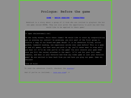 page/intro screenshot