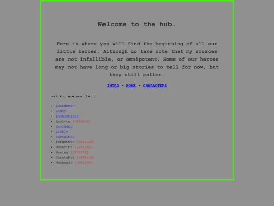 page/starter screenshot