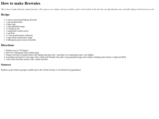 brownies screenshot
