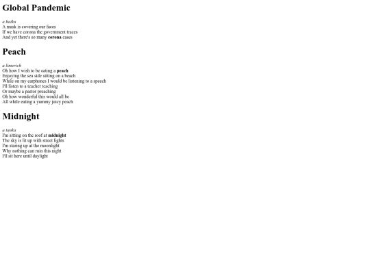 poem screenshot