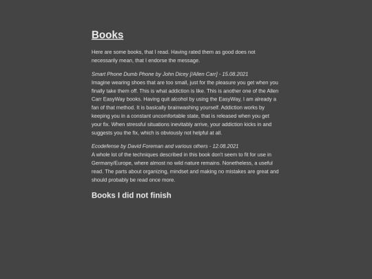 books screenshot
