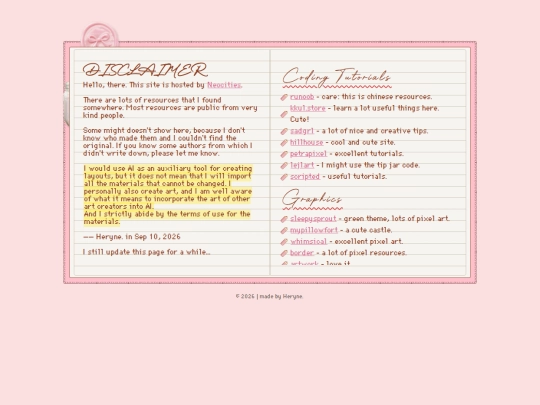 pages/credits screenshot